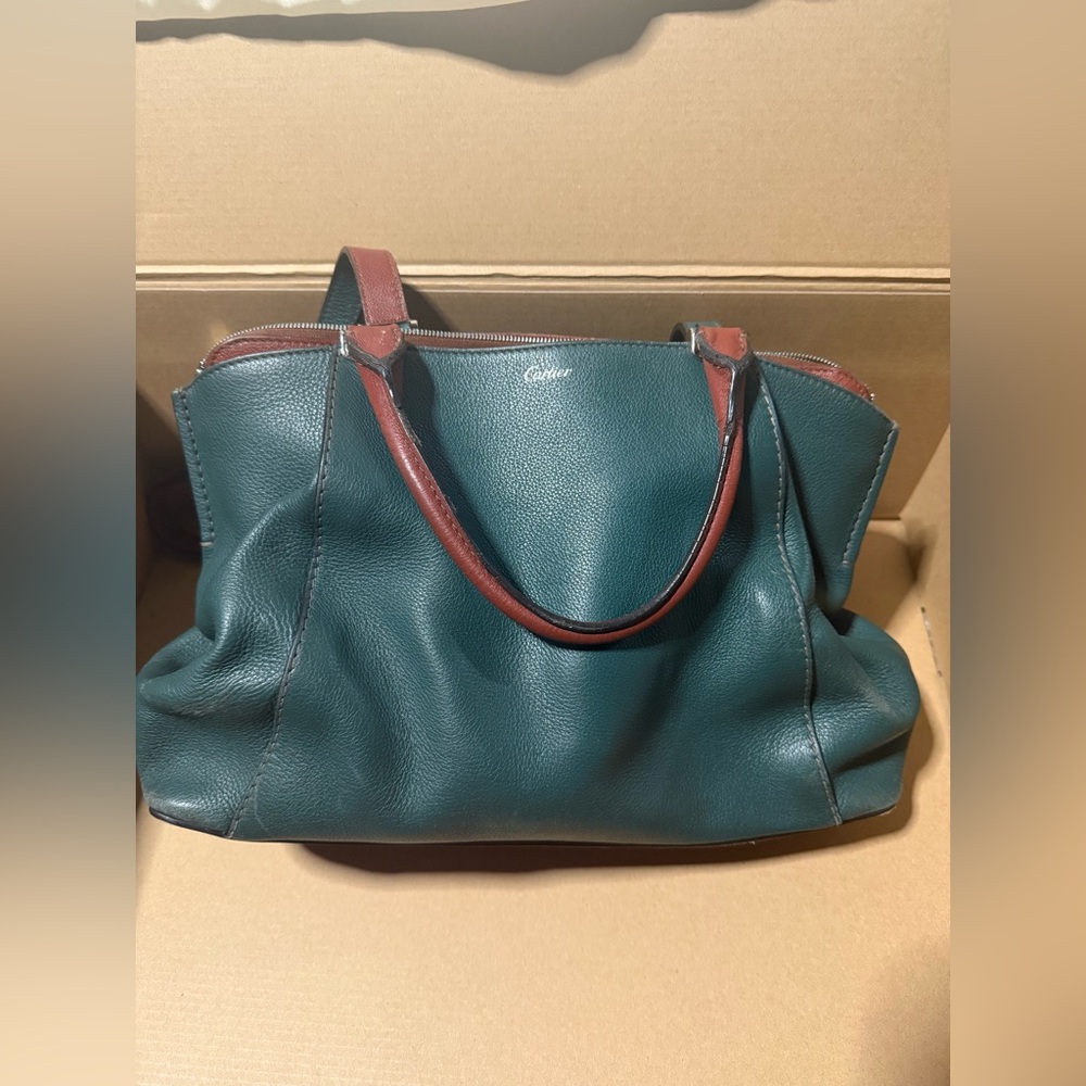 Cartier Green Handbag